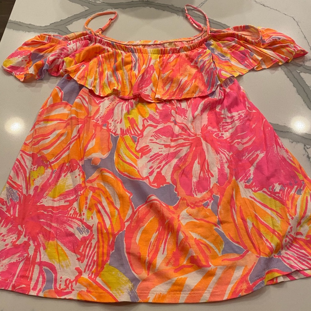 Lilly Pulitzer cotton/modal off the shoulder top